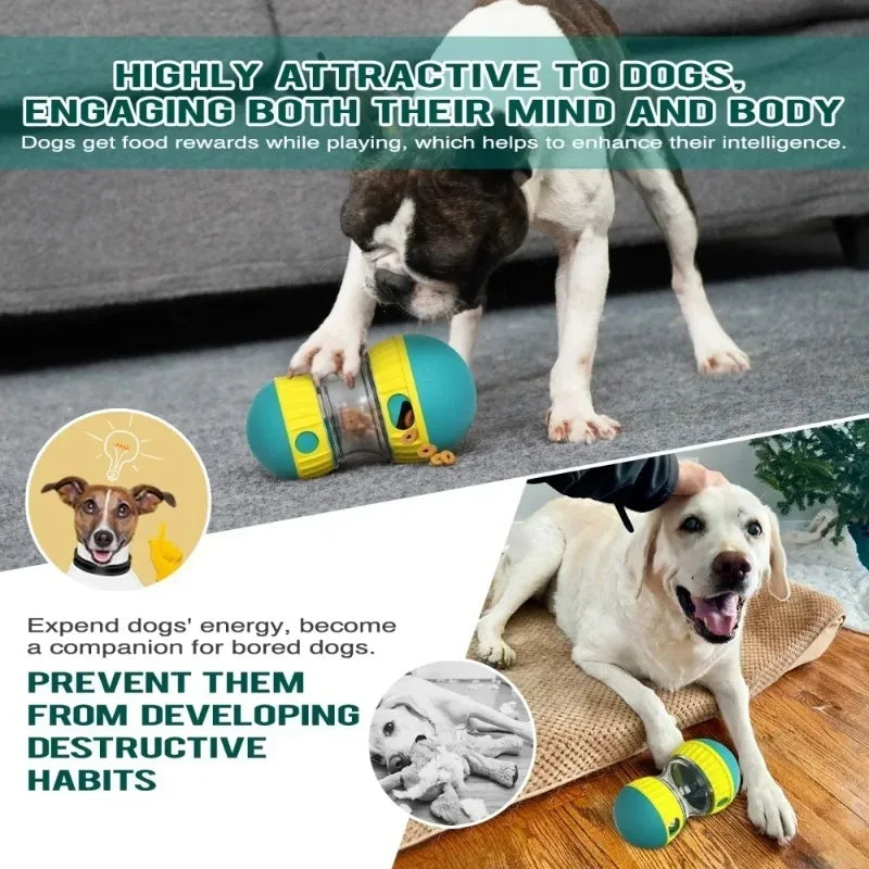 Interactive Rolling Track Treat Toy for Dogs