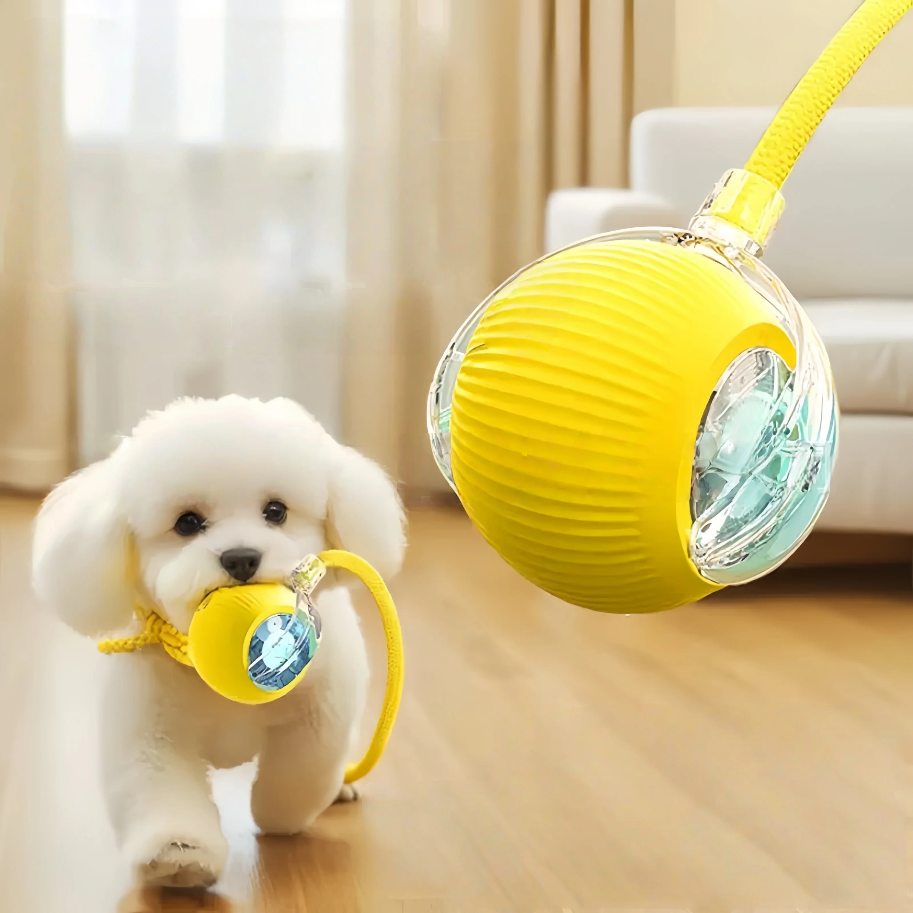 Automatic Rolling Ball Toy - close-up detail view