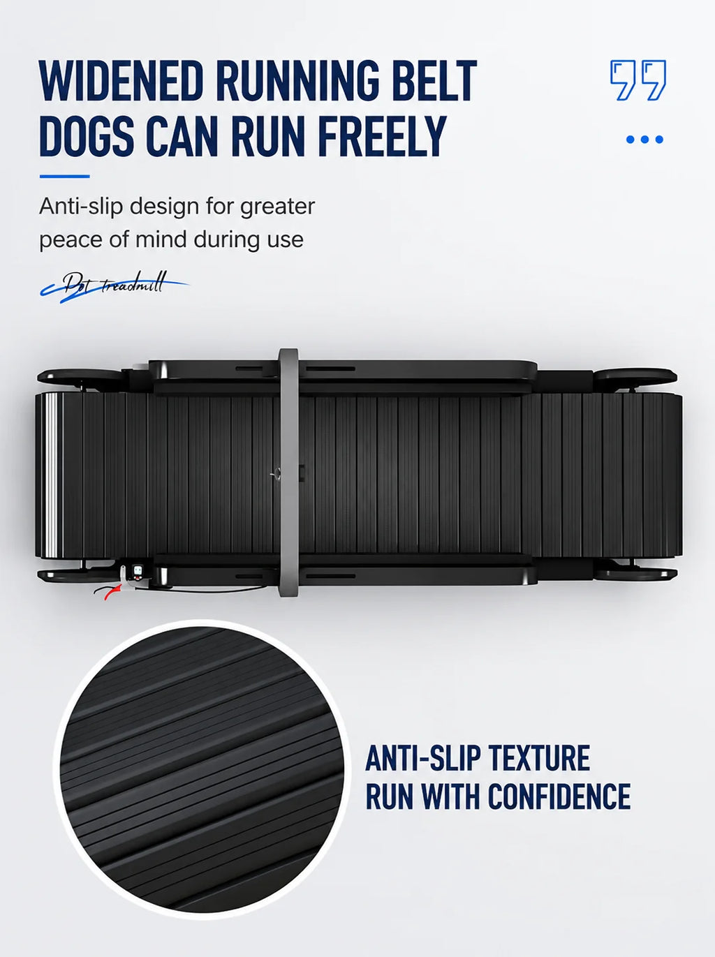 Dog Treadmill, Non-motorized, Quiet, Smooth, Adjustable Pet Treadmill, Pit Bull Training Equipment with Brakes and Speedometer