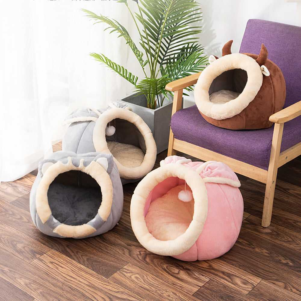 Semi-Enclosed Cat Nest Bed - additional angle view